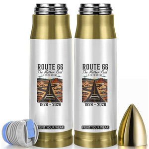 Route Highway 66 Mother Road Bullet Tumbler Vintage Distressed Road Trip Adventure TS12 White Print Your Wear