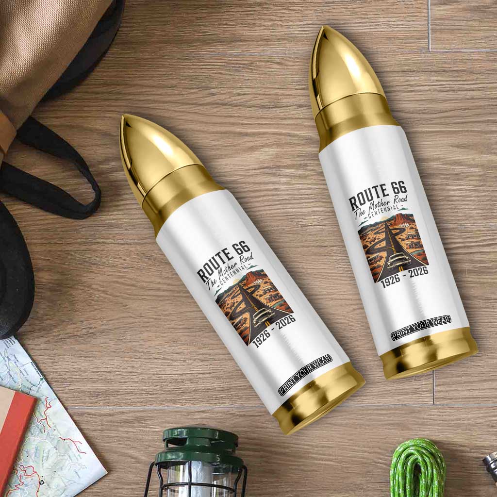Route Highway 66 Mother Road Bullet Tumbler Vintage Distressed Road Trip Adventure TS12 Print Your Wear