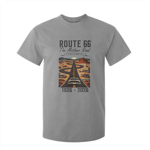 Route Highway 66 Mother Road T Shirt For Kid Vintage Distressed Road Trip Adventure TS12 Sport Gray Print Your Wear