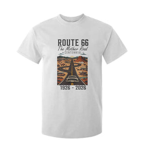 Route Highway 66 Mother Road T Shirt For Kid Vintage Distressed Road Trip Adventure TS12 White Print Your Wear