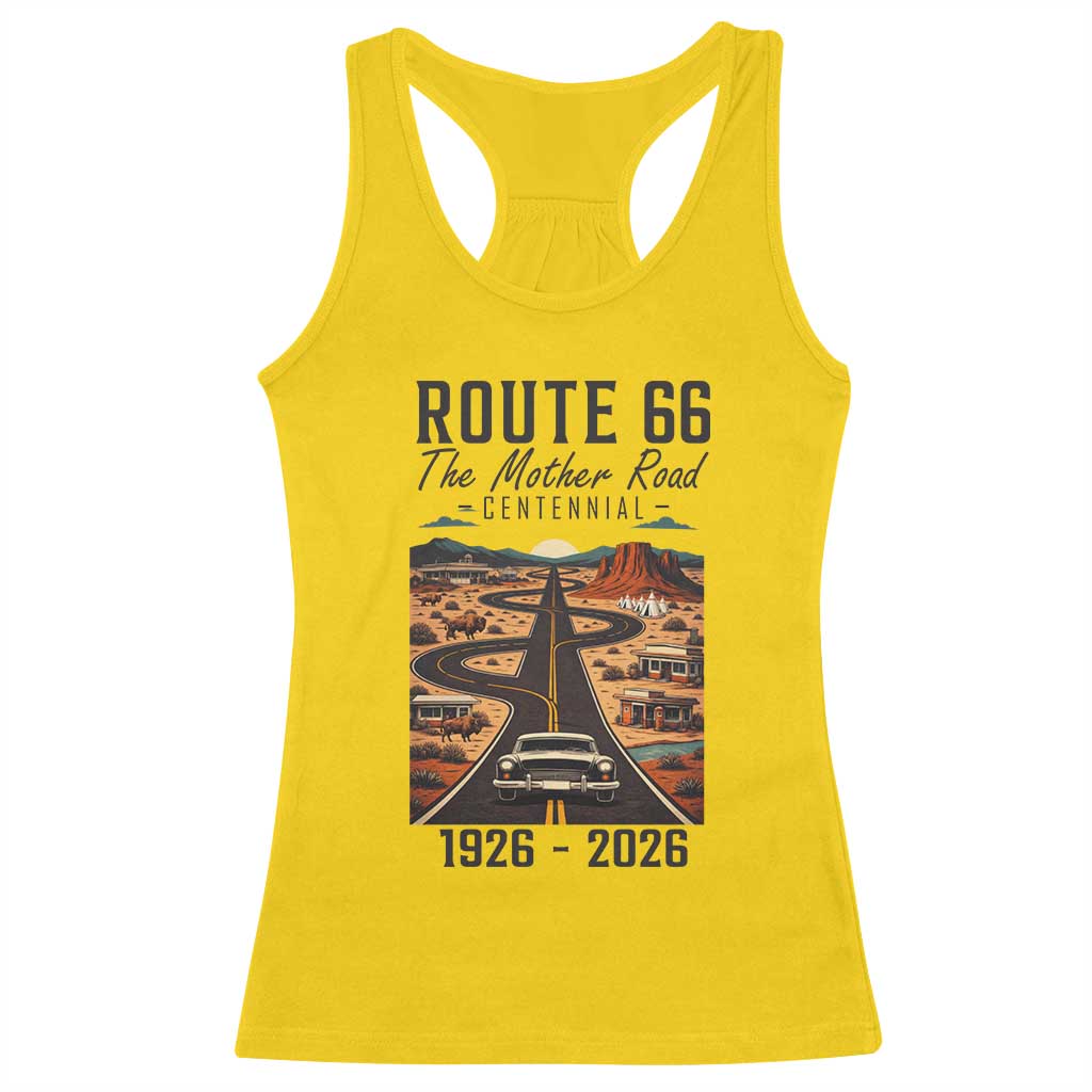 Route Highway 66 Mother Road Racerback Tank Top Vintage Distressed Road Trip Adventure TS12 Daisy Print Your Wear