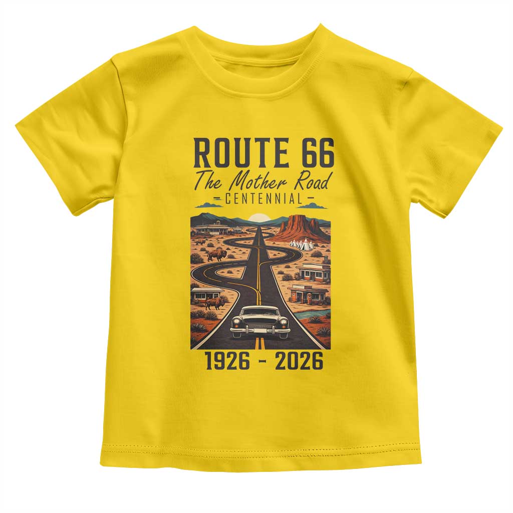Route Highway 66 Mother Road Toddler T Shirt Vintage Distressed Road Trip Adventure TS12 Daisy Print Your Wear