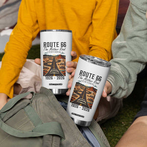 Route Highway 66 Mother Road Tumbler Cup Vintage Distressed Road Trip Adventure TS12 Print Your Wear