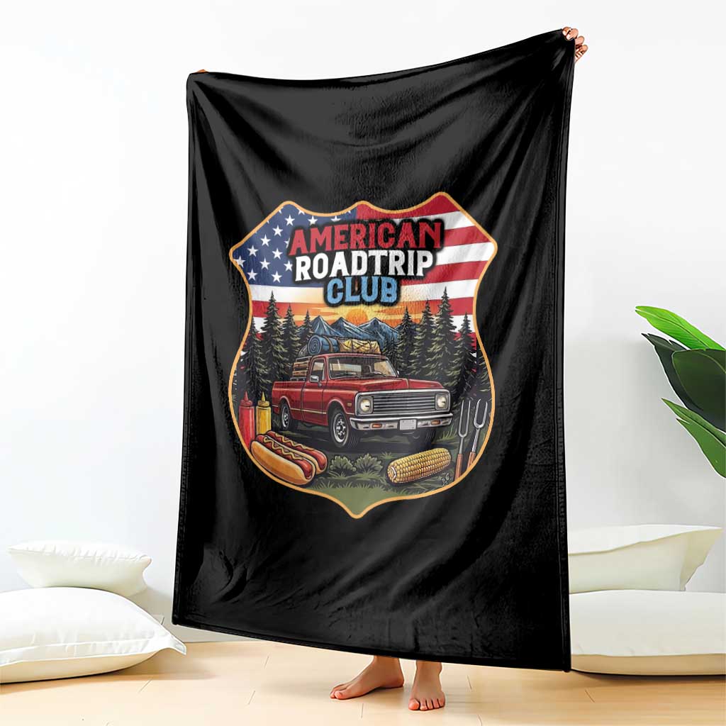 Route Highway 66 Throw Blanket Vintage American Roadtrip Club Road Trip TS12 Print Your Wear