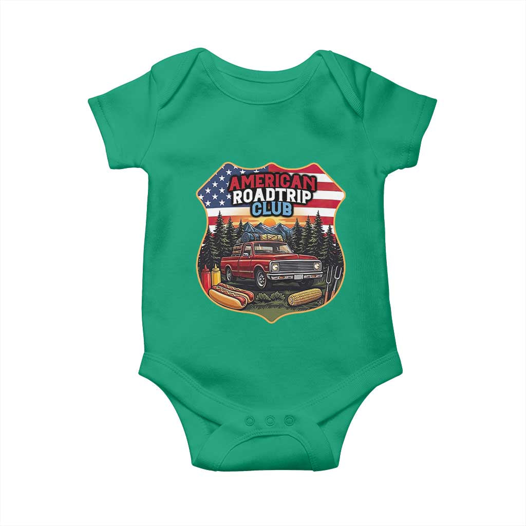 Route Highway 66 Baby Onesie Vintage American Roadtrip Club Road Trip TS12 Irish Green Print Your Wear