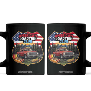Route Highway 66 Coffee Mug Vintage American Roadtrip Club Road Trip TS12 Black Print Your Wear