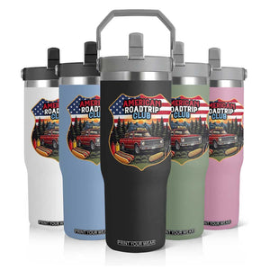 Route Highway 66 Flip Straw Tumbler Vintage American Roadtrip Club Road Trip TS12 Print Your Wear