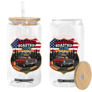 Route Highway 66 Glass Can Vintage American Roadtrip Club Road Trip TS12 Print Your Wear