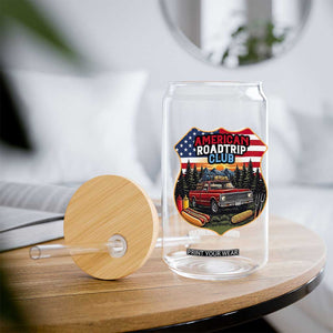 Route Highway 66 Glass Can Vintage American Roadtrip Club Road Trip TS12 Print Your Wear