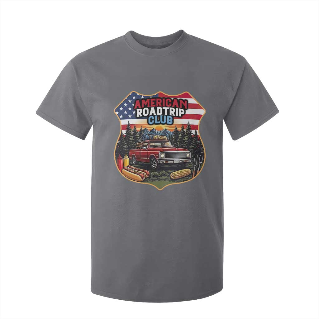 Route Highway 66 T Shirt For Kid Vintage American Roadtrip Club Road Trip TS12 Charcoal Print Your Wear