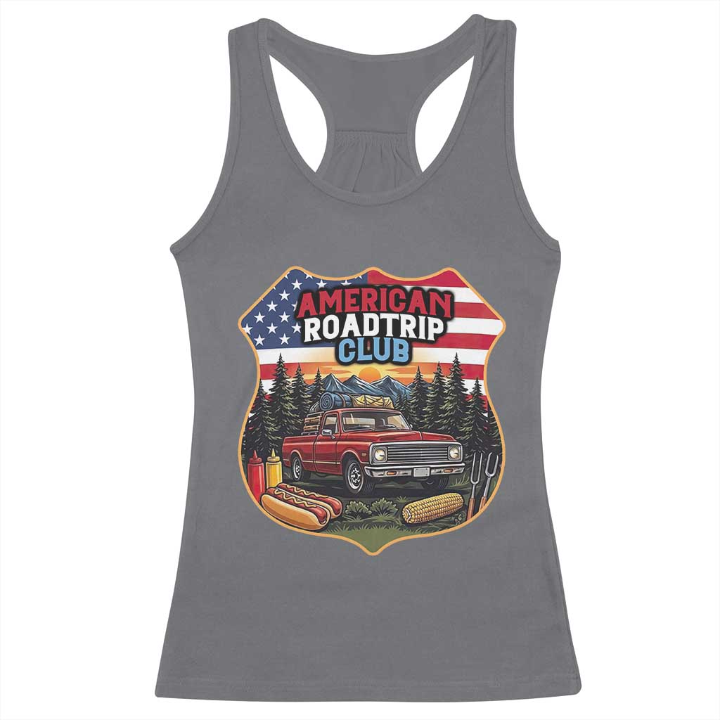 Route Highway 66 Racerback Tank Top Vintage American Roadtrip Club Road Trip TS12 Charcoal Print Your Wear