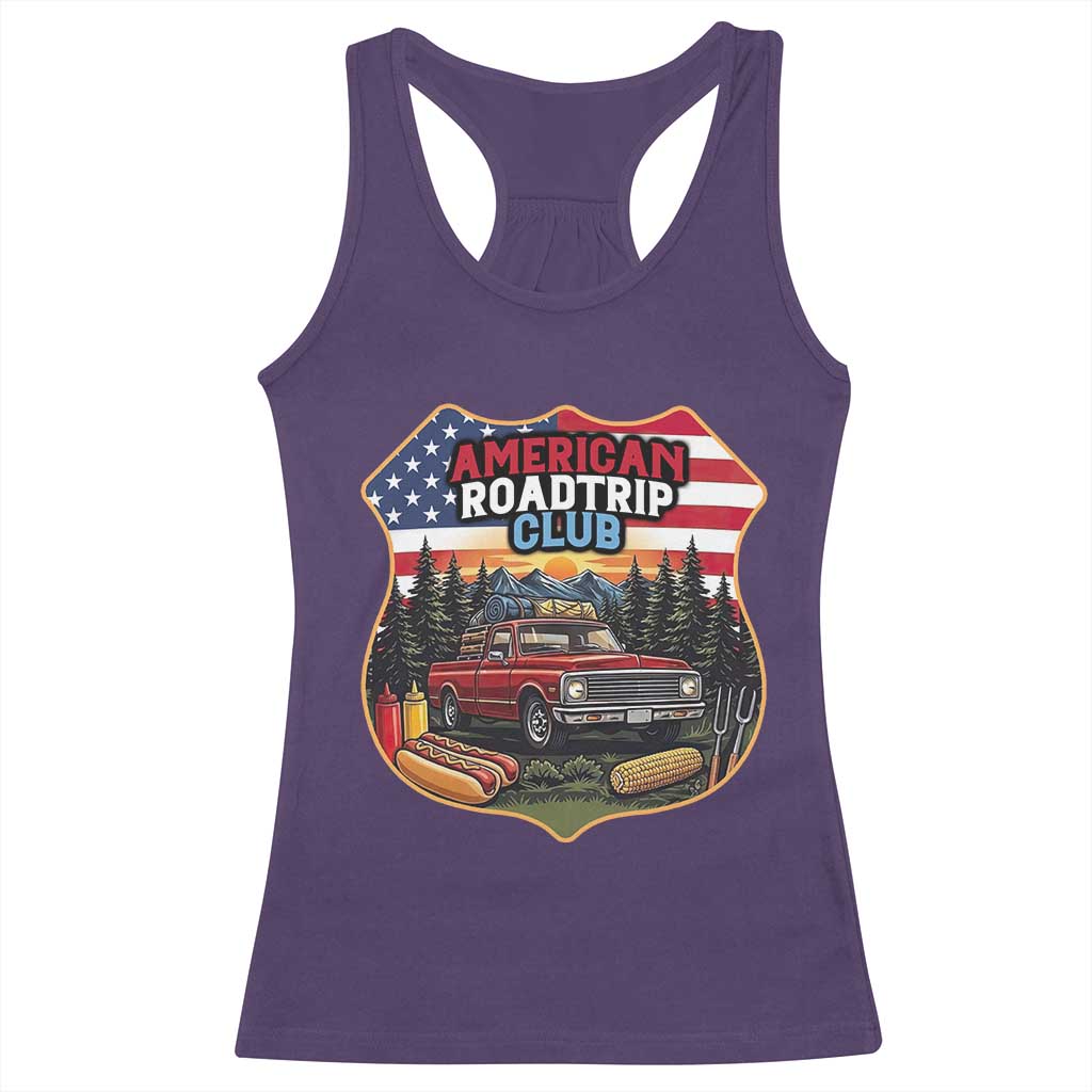 Route Highway 66 Racerback Tank Top Vintage American Roadtrip Club Road Trip TS12 Purple Print Your Wear
