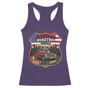 Route Highway 66 Racerback Tank Top Vintage American Roadtrip Club Road Trip TS12 Purple Print Your Wear