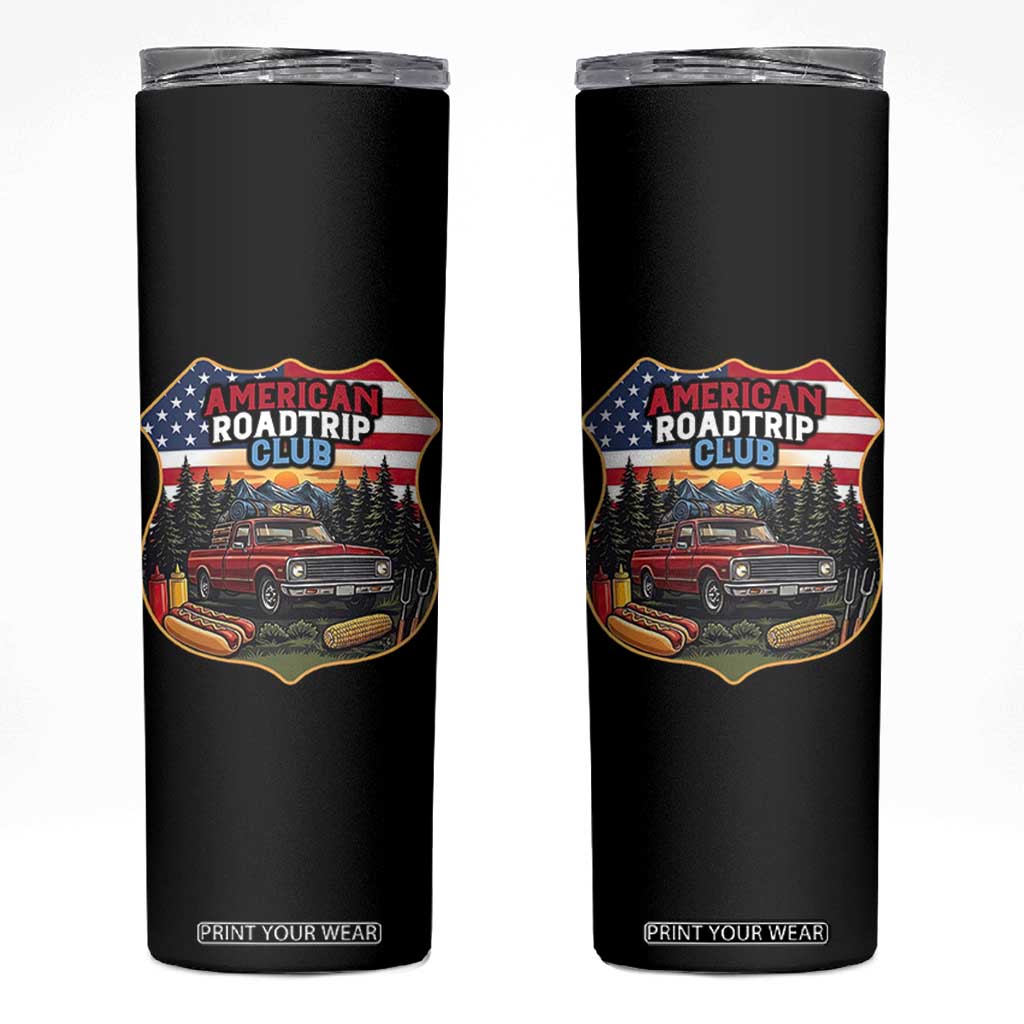 Route Highway 66 Skinny Tumbler Vintage American Roadtrip Club Road Trip TS12 Black Print Your Wear