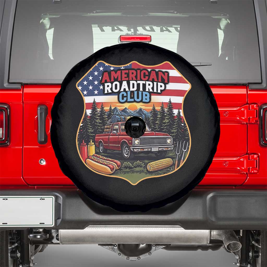 Route Highway 66 Spare Tire Cover Vintage American Roadtrip Club Road Trip TS12 Black Print Your Wear