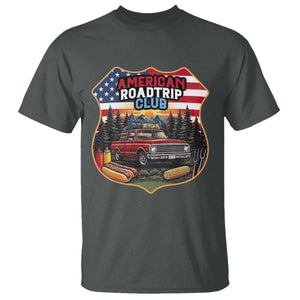 Route Highway 66 T Shirt Vintage American Roadtrip Club Road Trip TS12 Dark Heather Print Your Wear