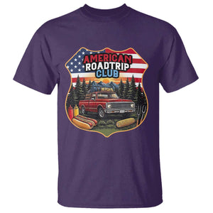 Route Highway 66 T Shirt Vintage American Roadtrip Club Road Trip TS12 Purple Print Your Wear