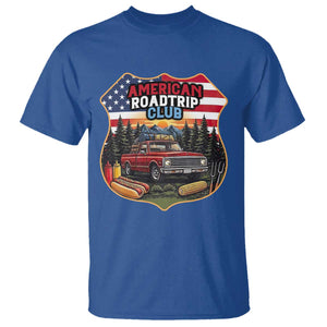 Route Highway 66 T Shirt Vintage American Roadtrip Club Road Trip TS12 Royal Blue Print Your Wear