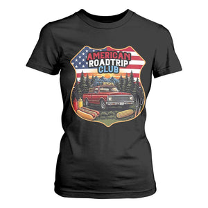 Route Highway 66 T Shirt For Women Vintage American Roadtrip Club Road Trip TS12 Black Print Your Wear