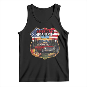 Route Highway 66 Tank Top Vintage American Roadtrip Club Road Trip TS12 Black Print Your Wear