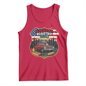 Route Highway 66 Tank Top Vintage American Roadtrip Club Road Trip TS12 Red Print Your Wear