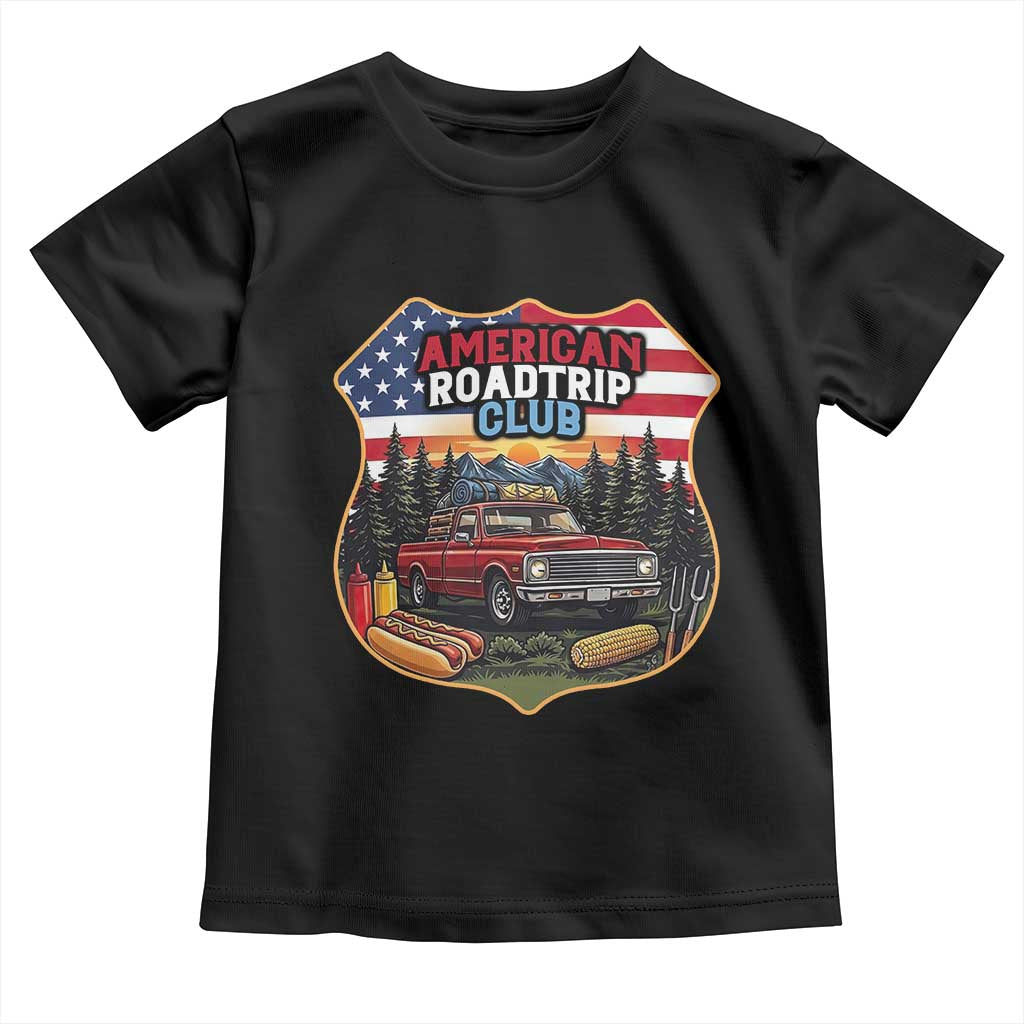Route Highway 66 Toddler T Shirt Vintage American Roadtrip Club Road Trip TS12 Black Print Your Wear