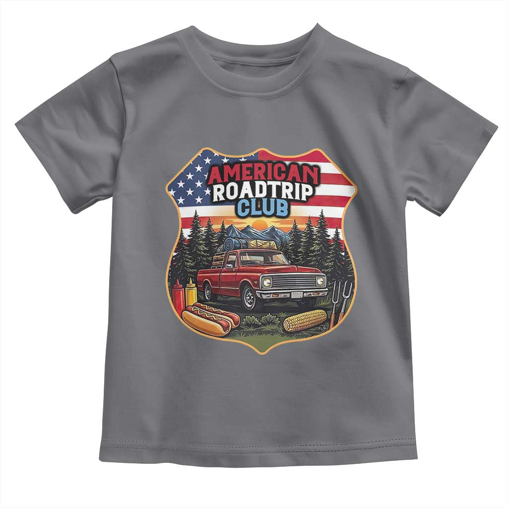 Route Highway 66 Toddler T Shirt Vintage American Roadtrip Club Road Trip TS12 Charcoal Print Your Wear