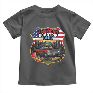 Route Highway 66 Toddler T Shirt Vintage American Roadtrip Club Road Trip TS12 Dark Heather Print Your Wear
