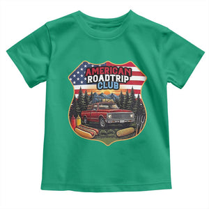 Route Highway 66 Toddler T Shirt Vintage American Roadtrip Club Road Trip TS12 Irish Green Print Your Wear