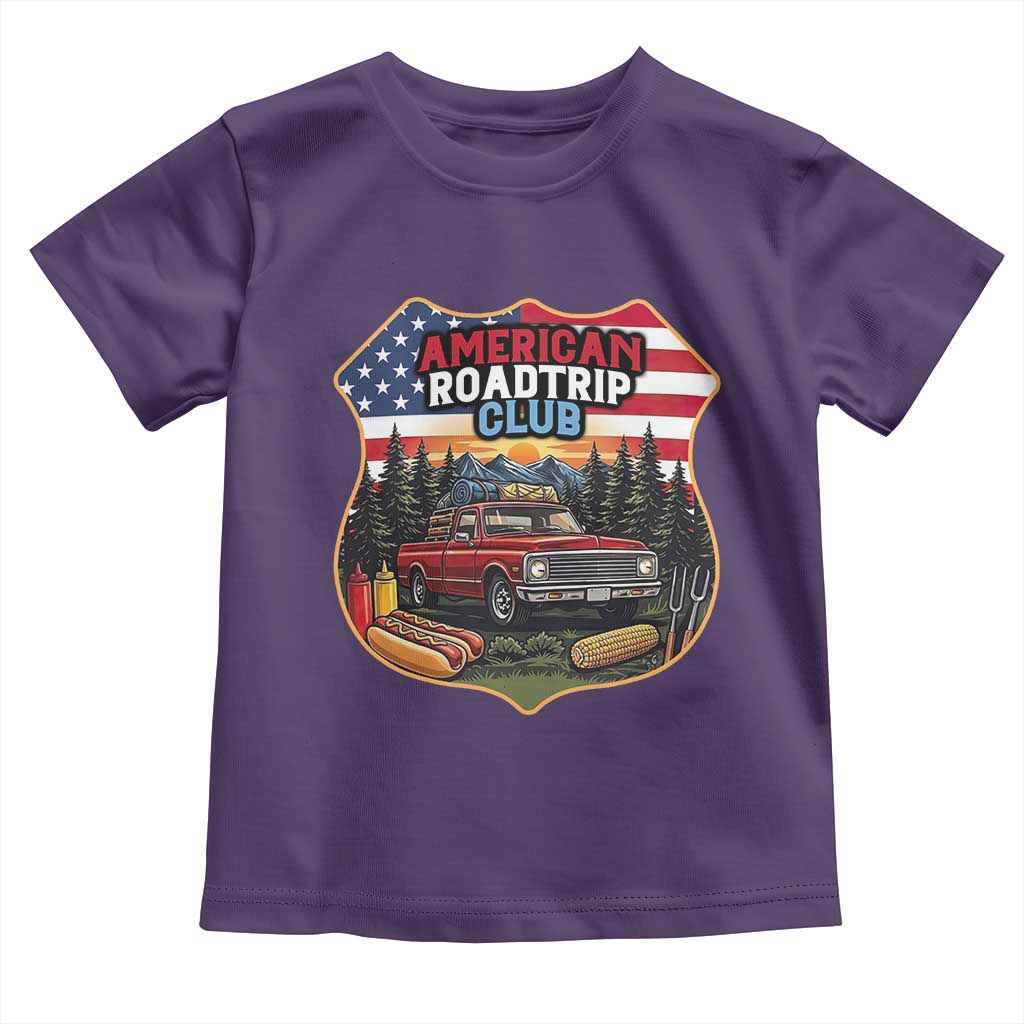 Route Highway 66 Toddler T Shirt Vintage American Roadtrip Club Road Trip TS12 Purple Print Your Wear