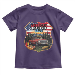 Route Highway 66 Toddler T Shirt Vintage American Roadtrip Club Road Trip TS12 Purple Print Your Wear
