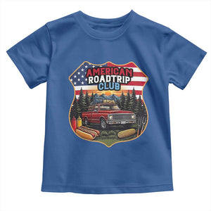 Route Highway 66 Toddler T Shirt Vintage American Roadtrip Club Road Trip TS12 Royal Blue Print Your Wear