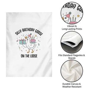 Funny Silly Goose On The Loose Garden Flag Birthday Party Gift TS12 Print Your Wear