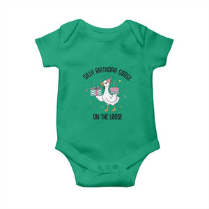 Funny Silly Goose On The Loose Baby Onesie Birthday Party Gift TS12 Irish Green Print Your Wear