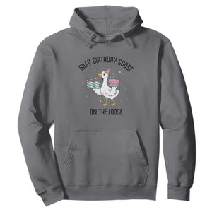 Funny Silly Goose On The Loose Hoodie Birthday Party Gift TS12 Charcoal Print Your Wear