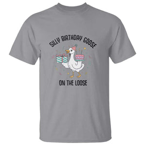 Funny Silly Goose On The Loose T Shirt Birthday Party Gift TS12 Sport Gray Print Your Wear