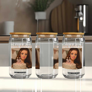 Look Who's 30 Glass Can Funny Birthday Doll Face Meme