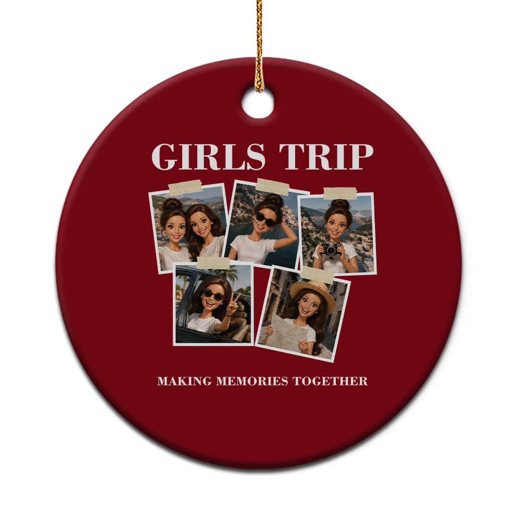 Funny Doll Face Meme Girls Trip Ceramic Ornament Travel Squad Bestie Gift TS12 1pc Red Print Your Wear