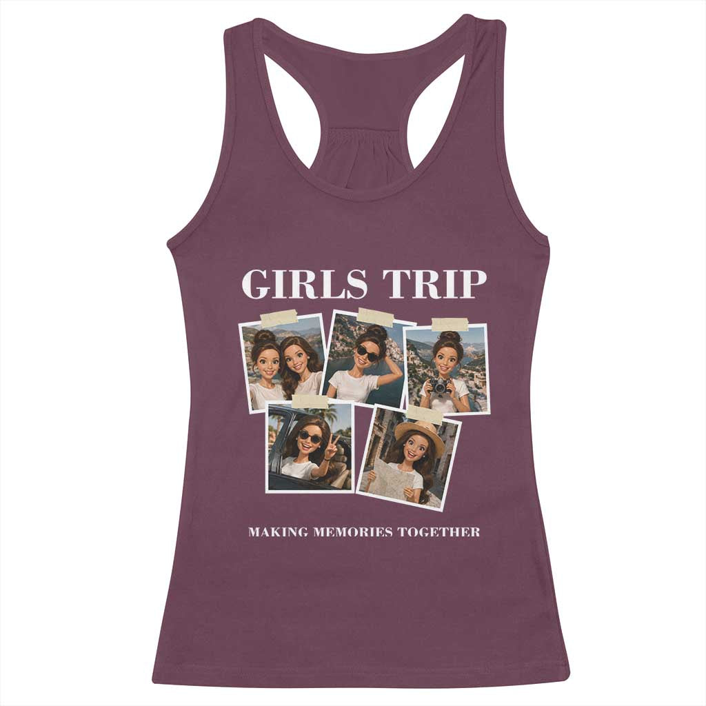 Funny Doll Face Meme Girls Trip Racerback Tank Top Travel Squad Bestie Gift