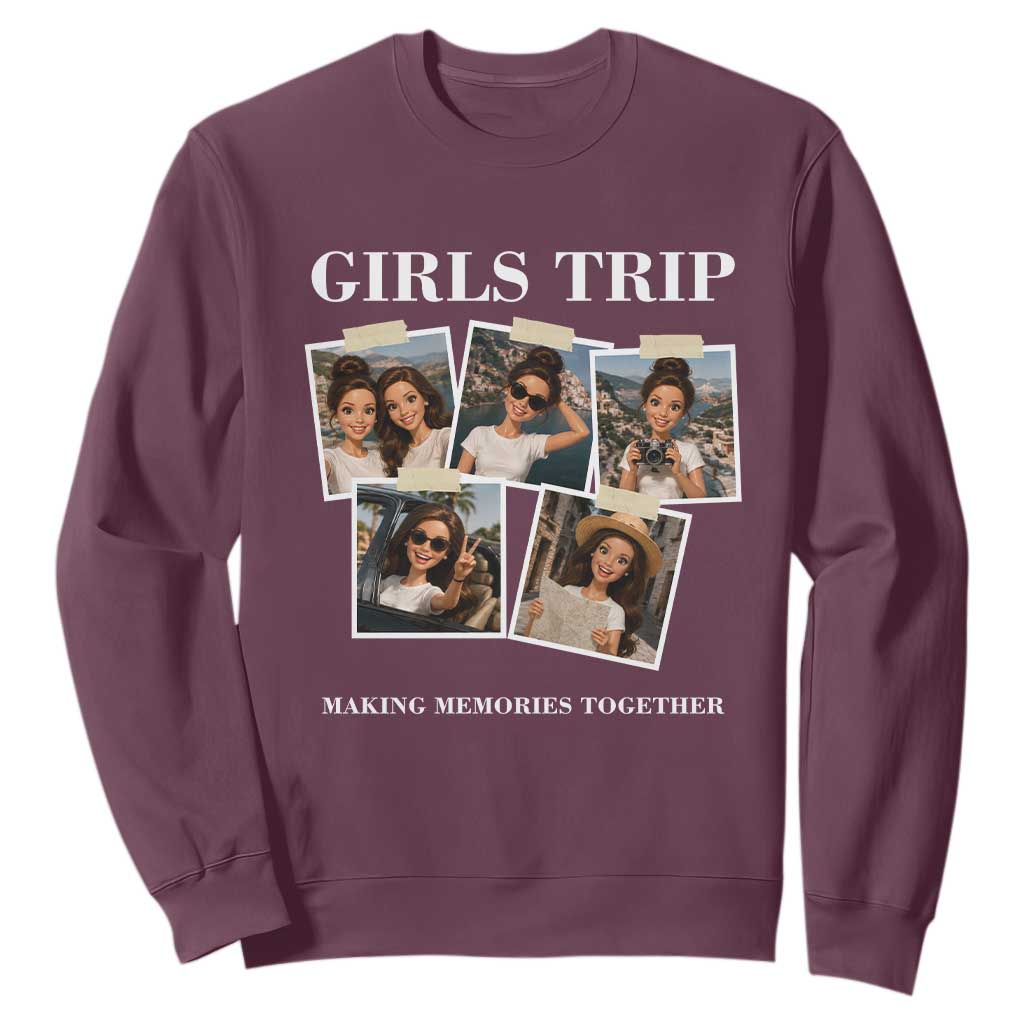 Funny Doll Face Meme Girls Trip Sweatshirt Travel Squad Bestie Gift