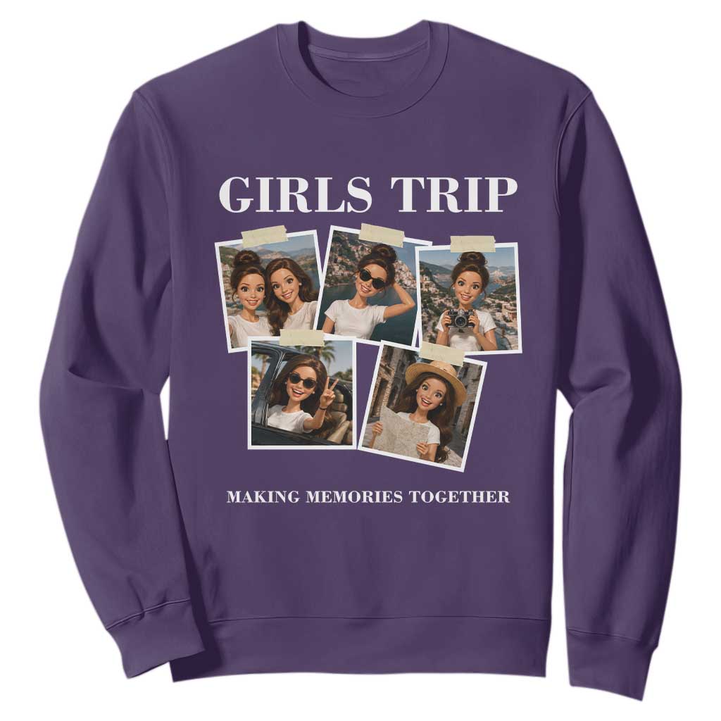 Funny Doll Face Meme Girls Trip Sweatshirt Travel Squad Bestie Gift