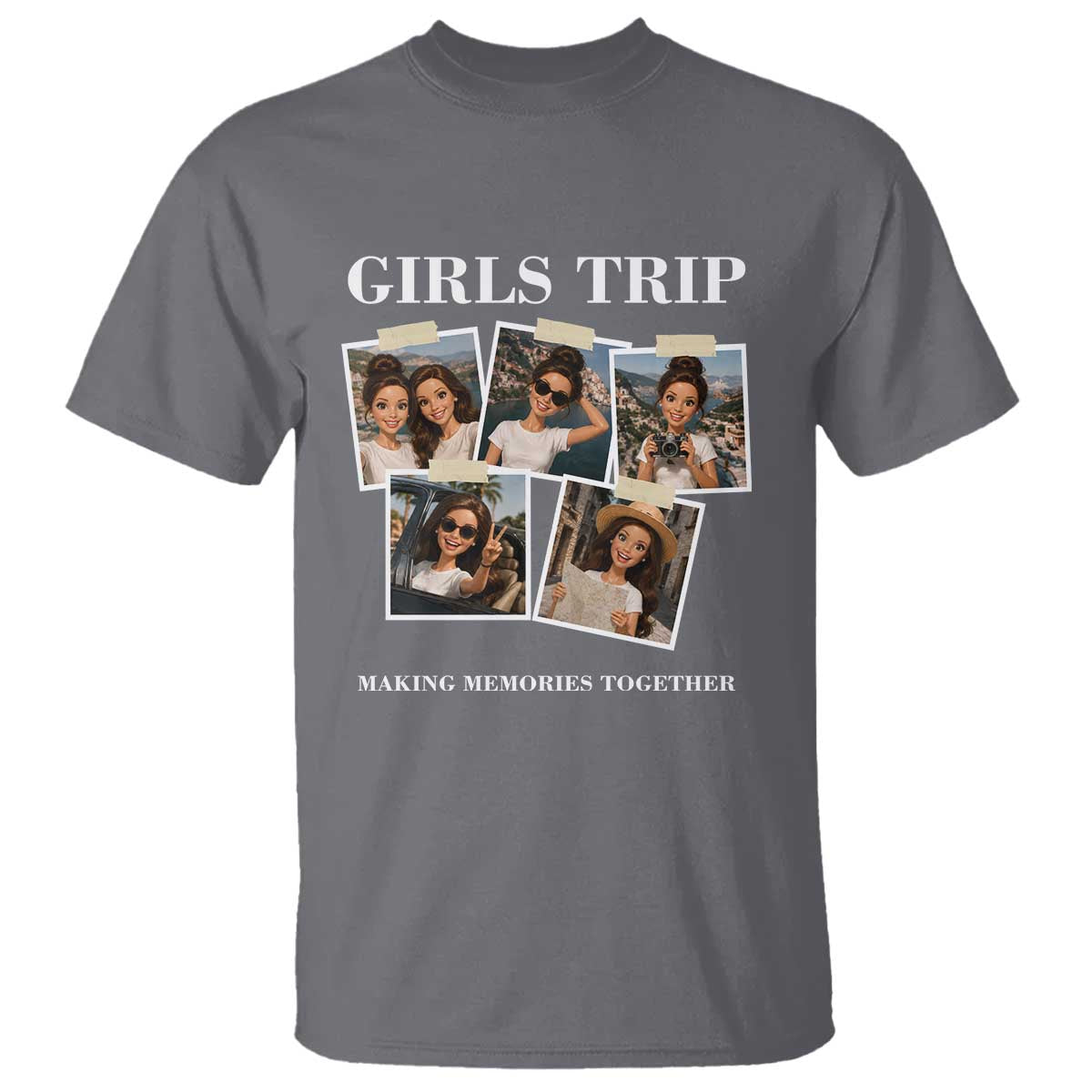 Funny Doll Face Meme Girls Trip T Shirt Travel Squad Bestie Gift