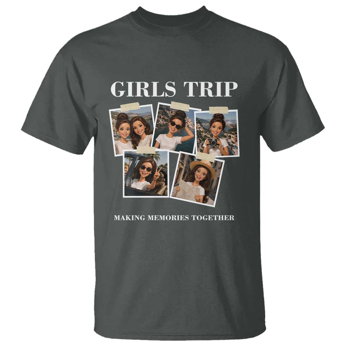 Funny Doll Face Meme Girls Trip T Shirt Travel Squad Bestie Gift