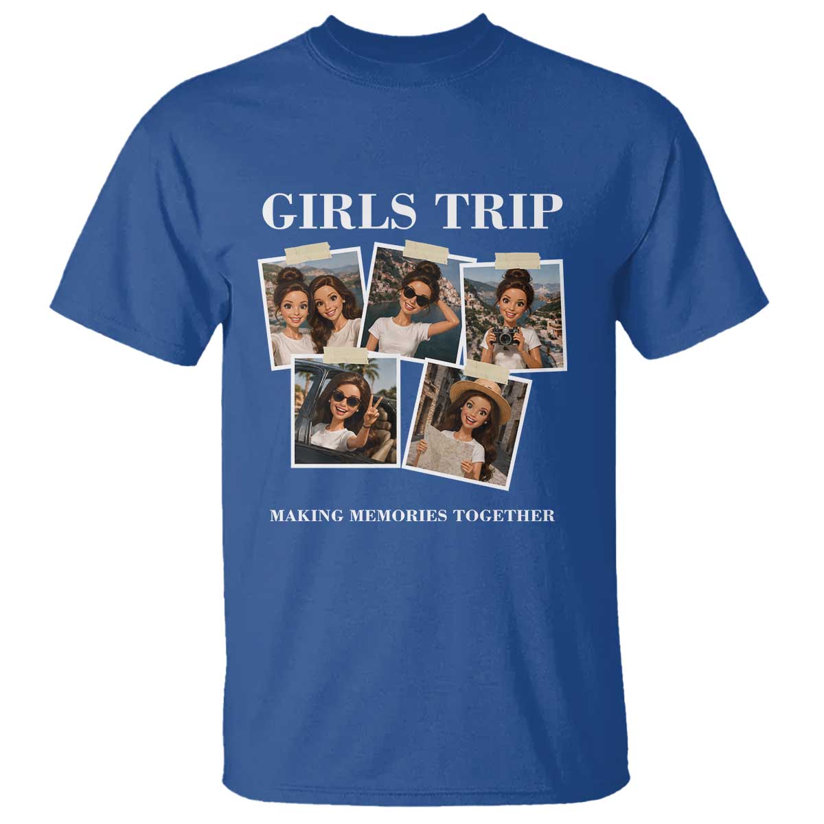 Funny Doll Face Meme Girls Trip T Shirt Travel Squad Bestie Gift