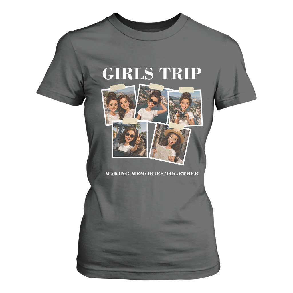 Funny Doll Face Meme Girls Trip T Shirt For Women Travel Squad Bestie Gift TS12 Dark Heather Print Your Wear