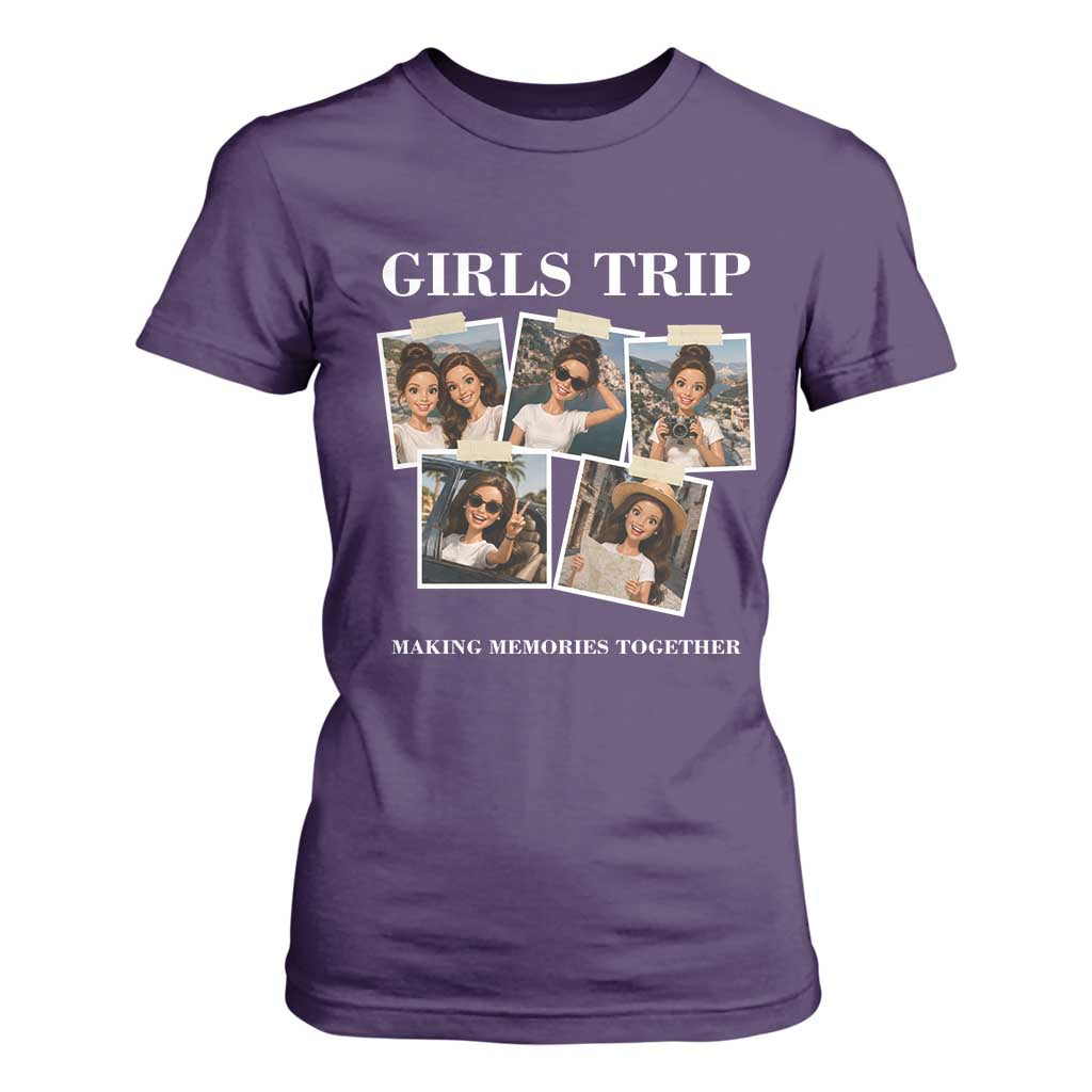 Funny Doll Face Meme Girls Trip T Shirt For Women Travel Squad Bestie Gift TS12 Purple Print Your Wear