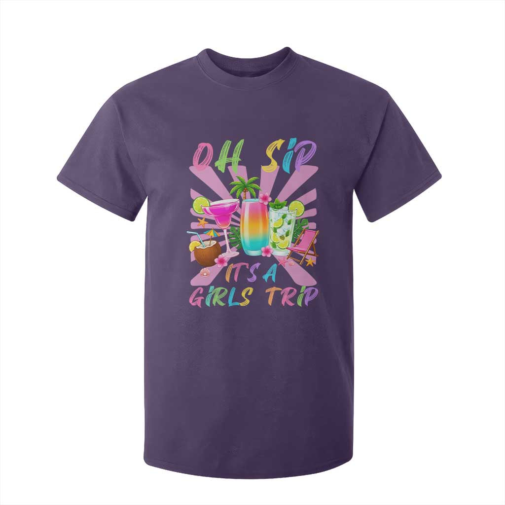 Oh Sip It Is A Girls Trip T Shirt For Kid Funny Besties Vacation