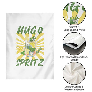 Hugo Spritz Garden Flag Funny Tropical Cocktail Vacation