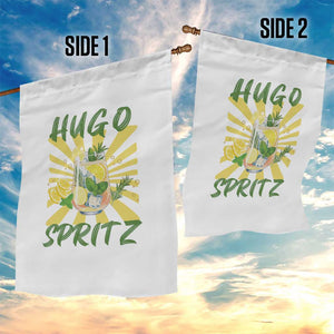 Hugo Spritz Garden Flag Funny Tropical Cocktail Vacation