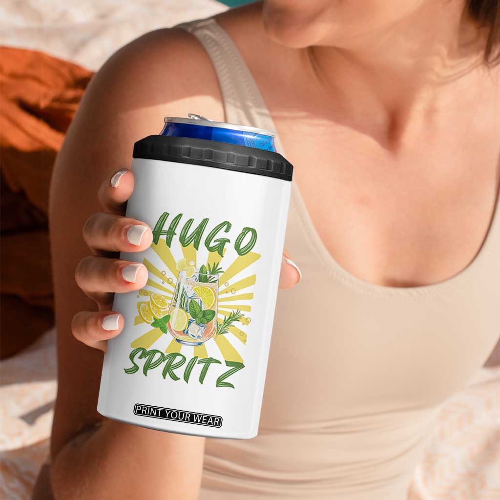 Hugo Spritz 4 in 1 Can Cooler Tumbler Funny Tropical Cocktail Vacation TS12 Print Your Wear